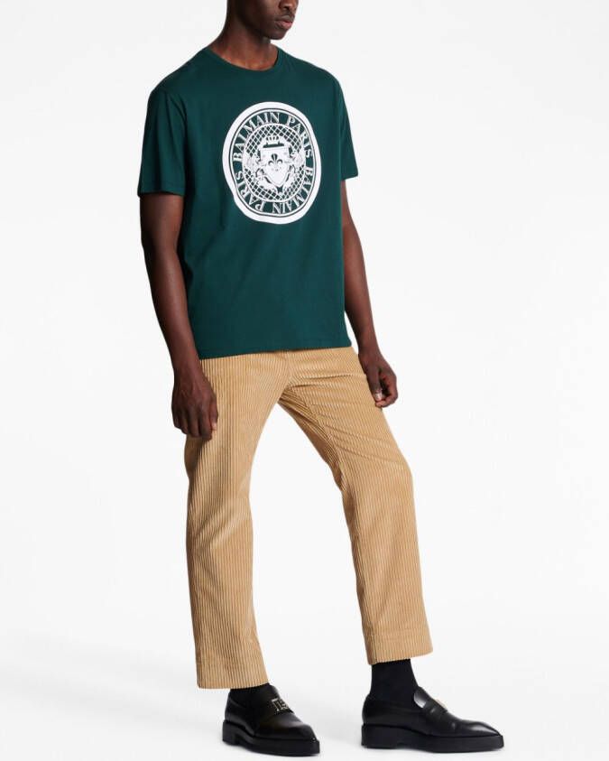 Balmain T-shirt van biologisch katoen Groen