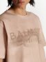 Balmain Duurzaam Katoenen T-shirt met Woestijnthema Beige Heren - Thumbnail 10