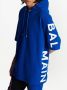 Balmain Oversized hoodie van milieuvriendelijk katoen met logo print Blauw Heren - Thumbnail 6