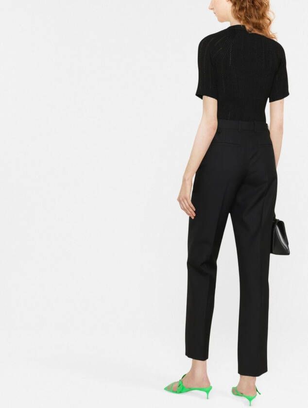 Balmain Top met korte mouwen Zwart