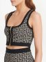 Balmain Top met monogram patroon Zwart - Thumbnail 4