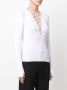 Balmain Top met veters Wit - Thumbnail 3
