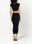 Balmain Top court en maille Gebreide crop top Green Black Dames - Thumbnail 3