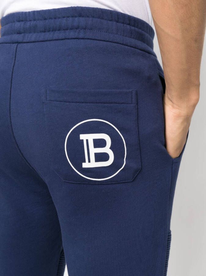 Balmain Trainingsbroek met logoprint Blauw
