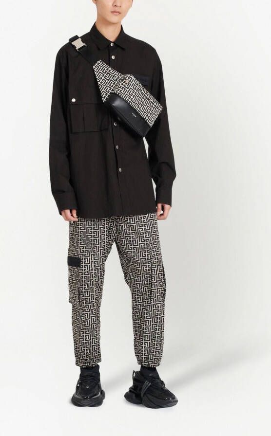 Balmain Trainingsbroek met print Zwart