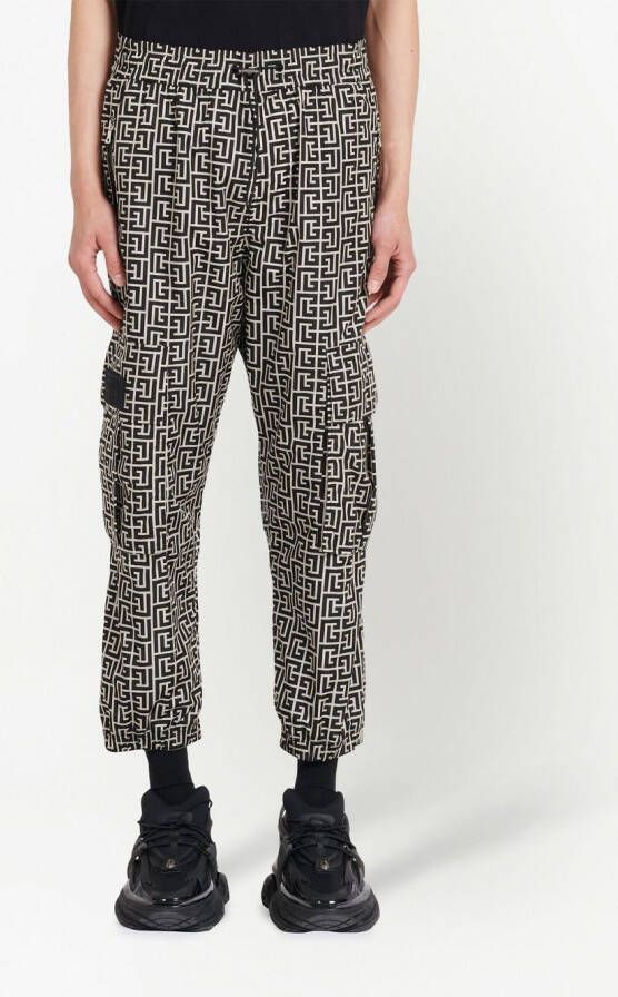 Balmain Trainingsbroek met print Zwart