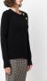 Balmain Trui met diagonale knopen Zwart - Thumbnail 4