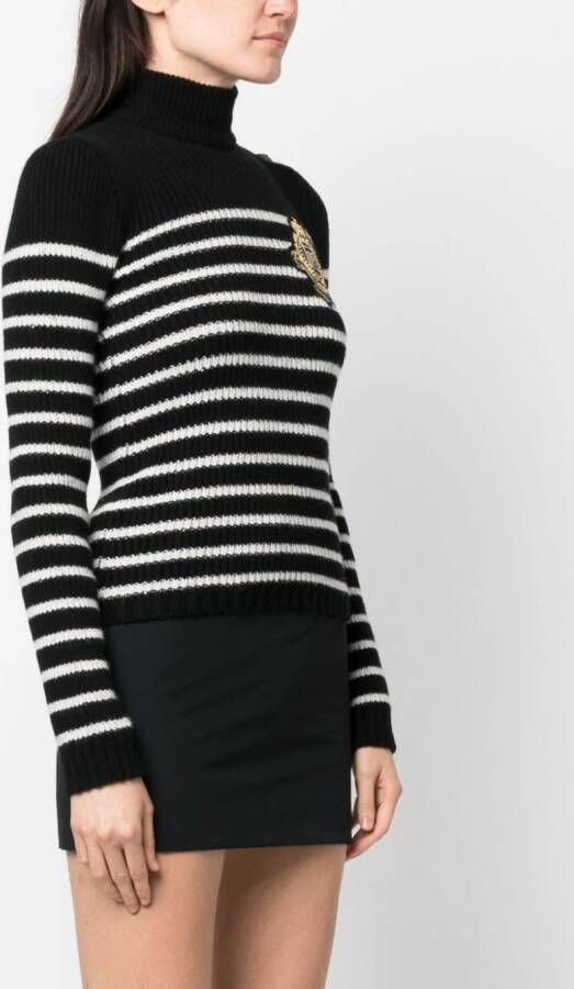 Balmain Trui met logopatch Wit