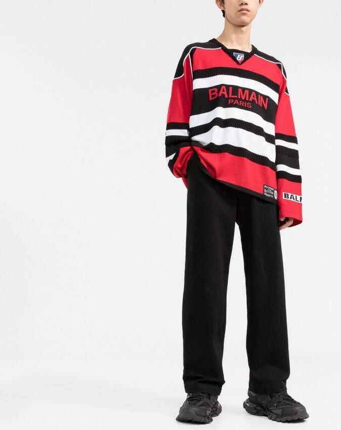 Balmain Trui met logoprint Zwart