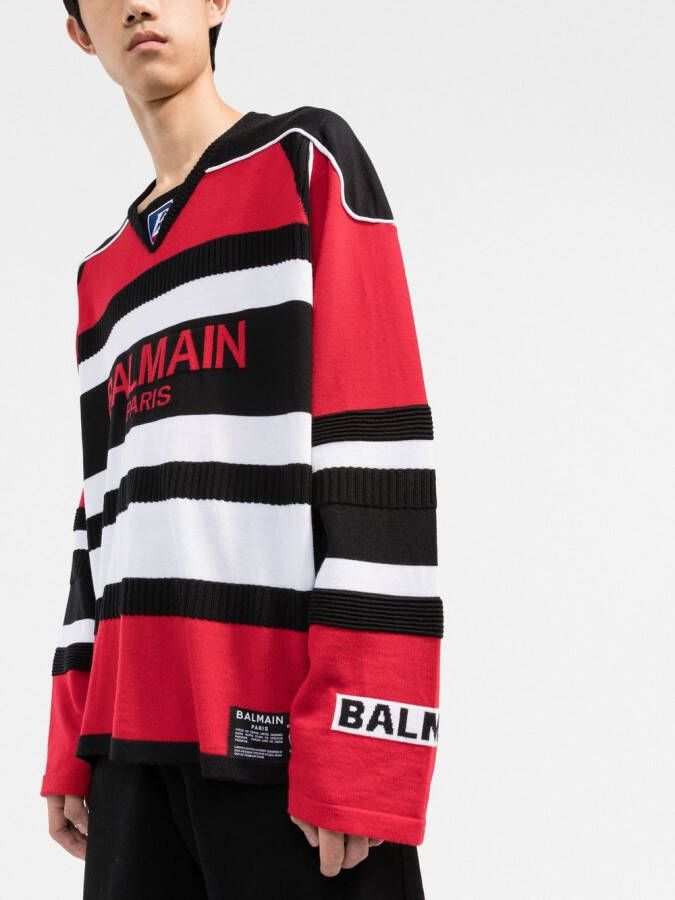 Balmain Trui met logoprint Zwart