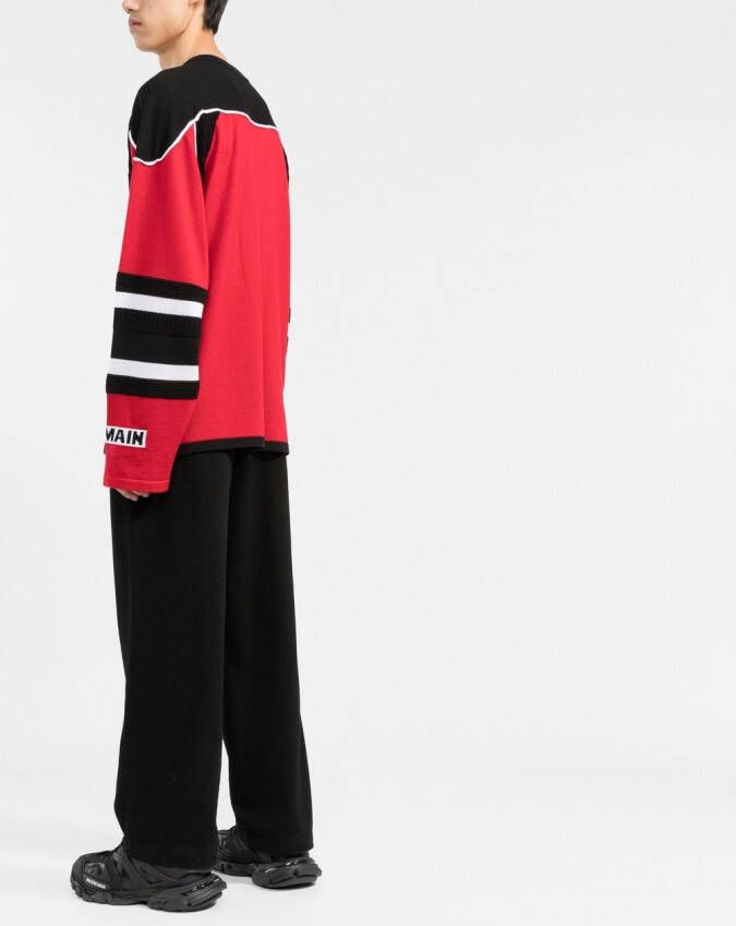 Balmain Trui met logoprint Zwart