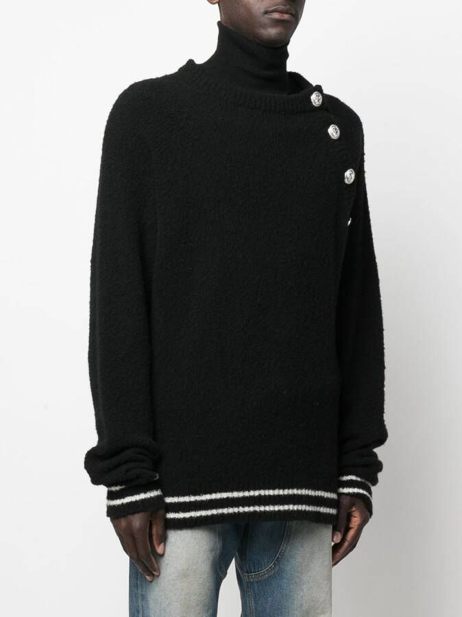 Balmain Trui met ronde hals Zwart