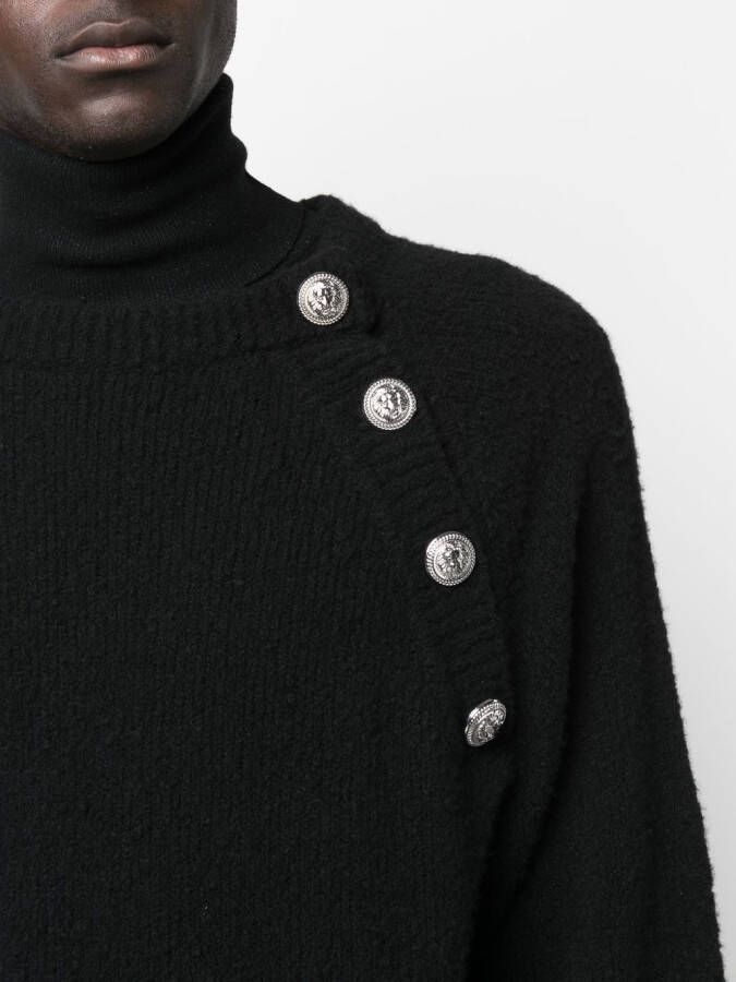 Balmain Trui met ronde hals Zwart