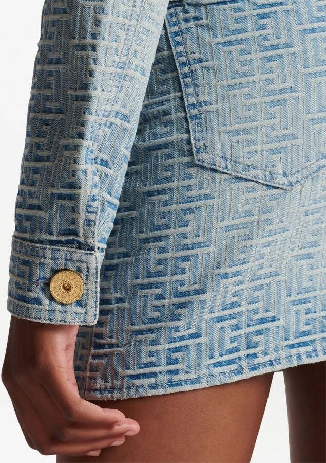 Balmain Tweed jack Blauw