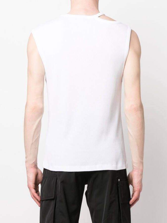 Balmain Uitgesneden tanktop Wit