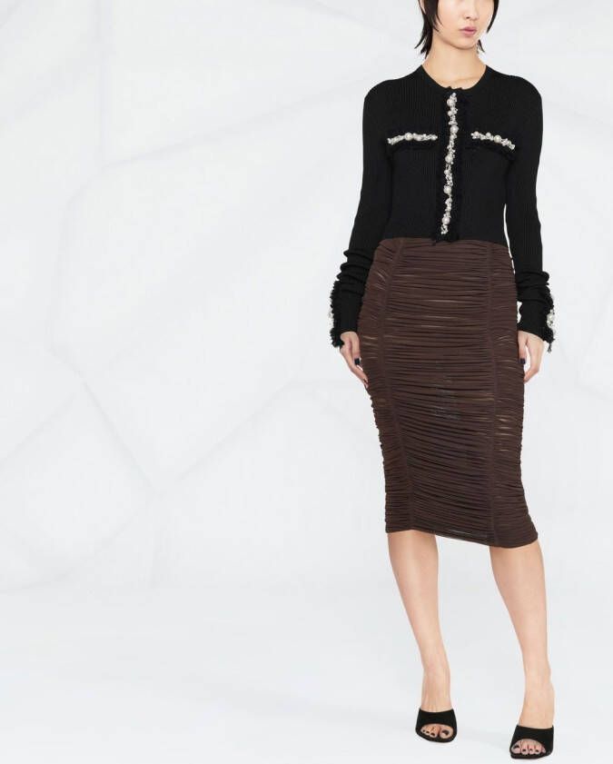 Balmain Verfraaid vest Zwart