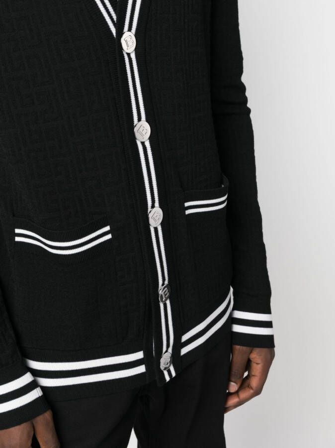 Balmain Vest met contrasterende afwerking Zwart