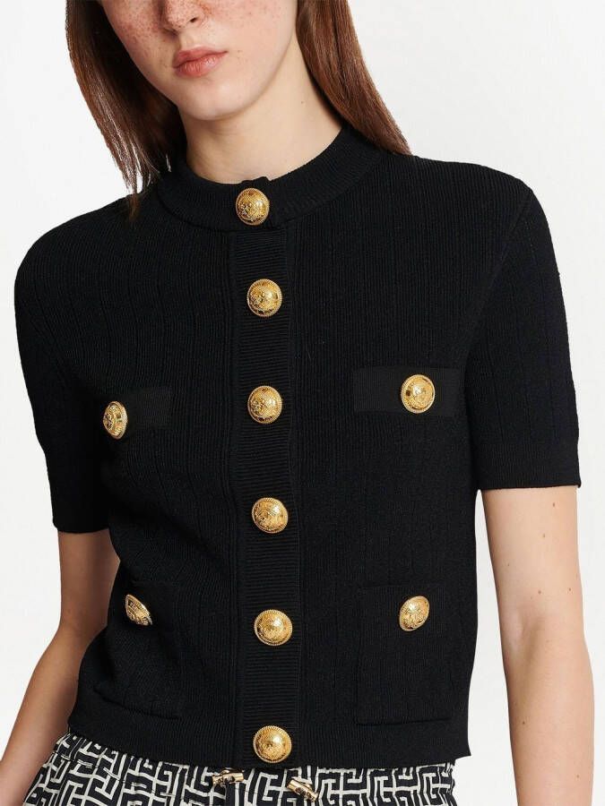 Balmain Vest met knopen Zwart