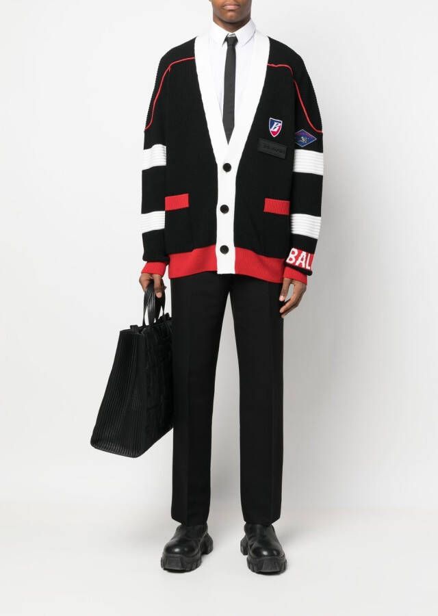 Balmain Vest met logopatch Zwart