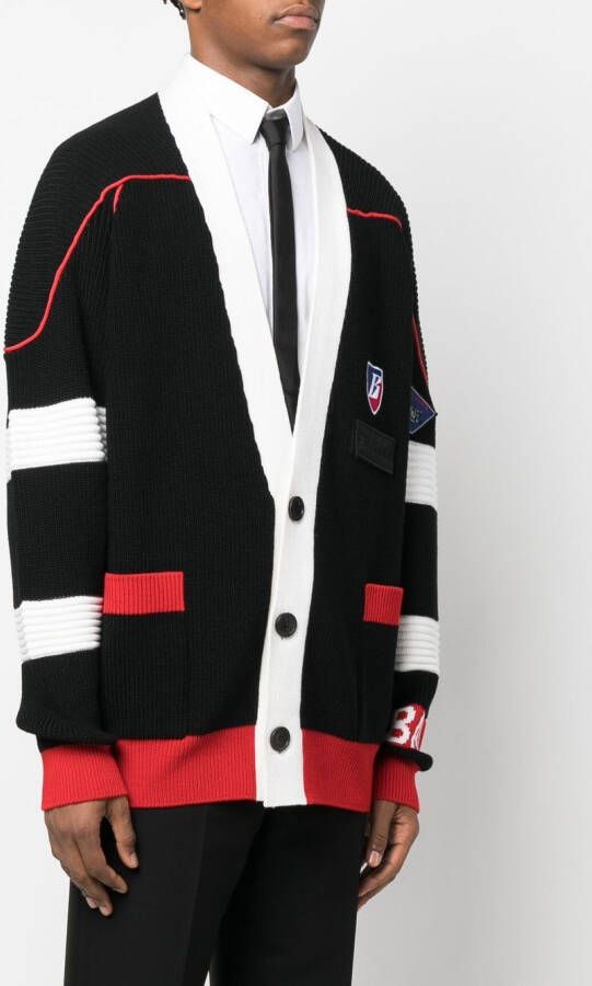 Balmain Vest met logopatch Zwart