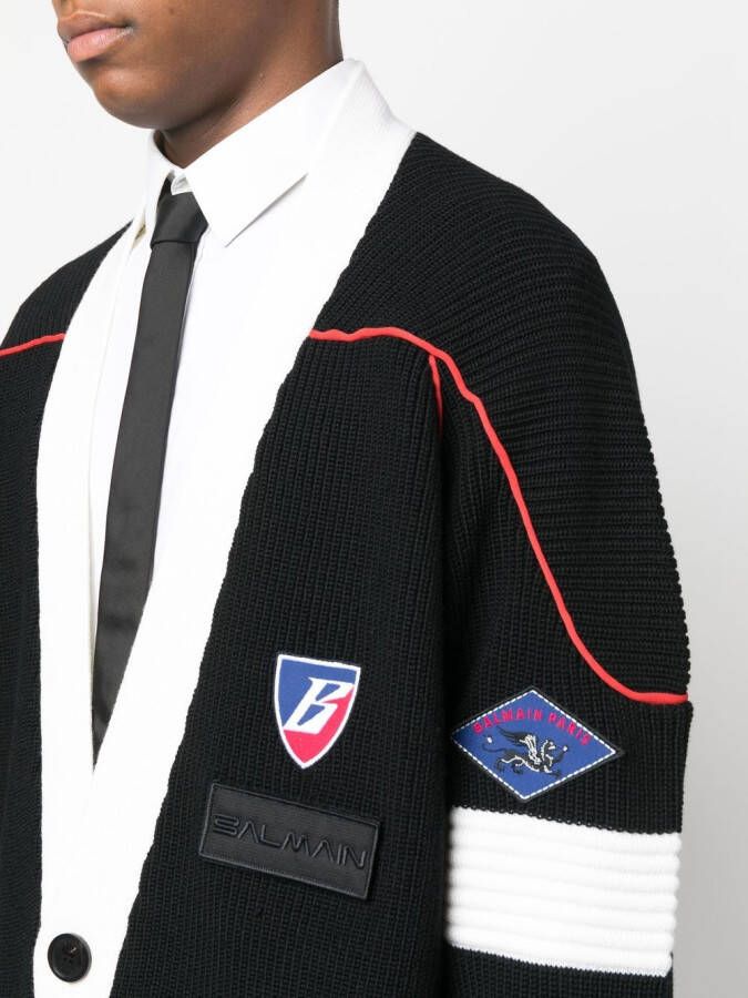 Balmain Vest met logopatch Zwart