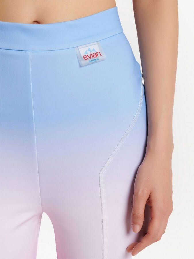 Balmain x Evian bermuda shorts met kleurverloop Roze
