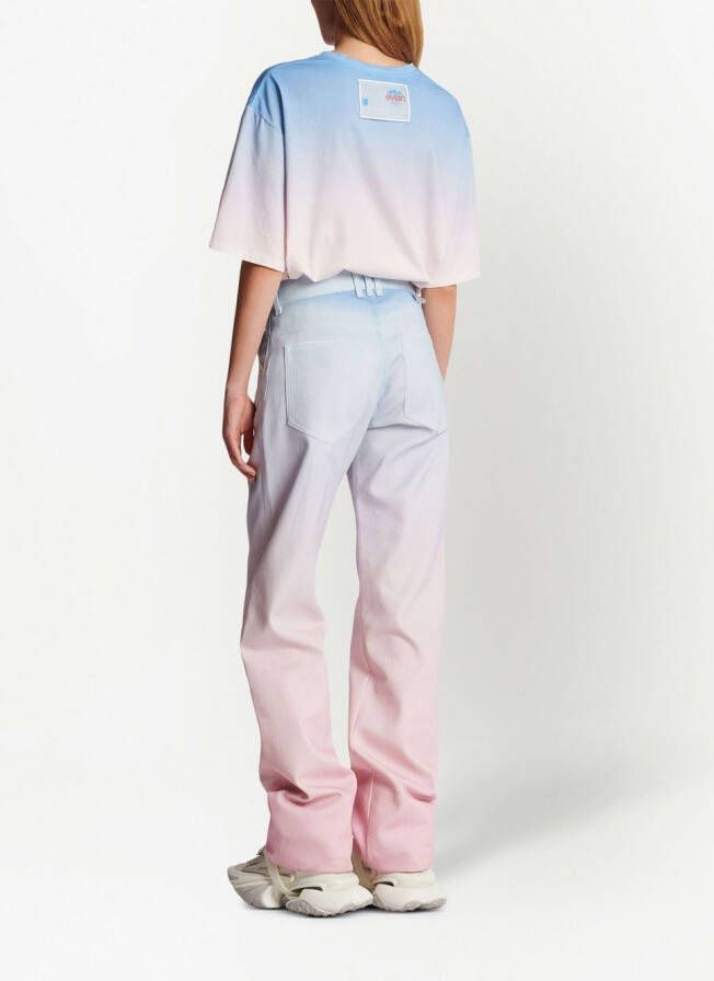 Balmain x Evian denim jeans Roze