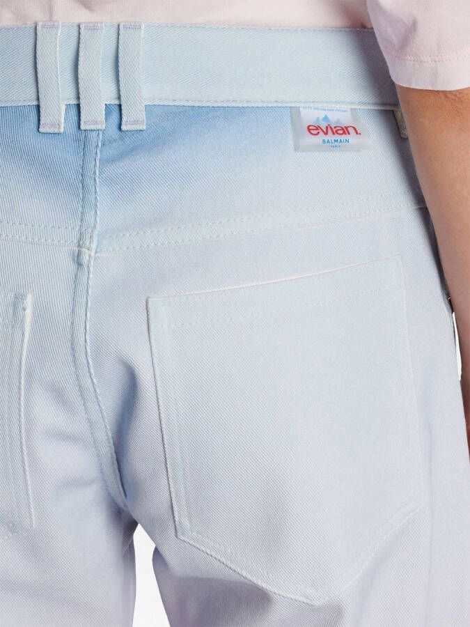 Balmain x Evian denim jeans Roze