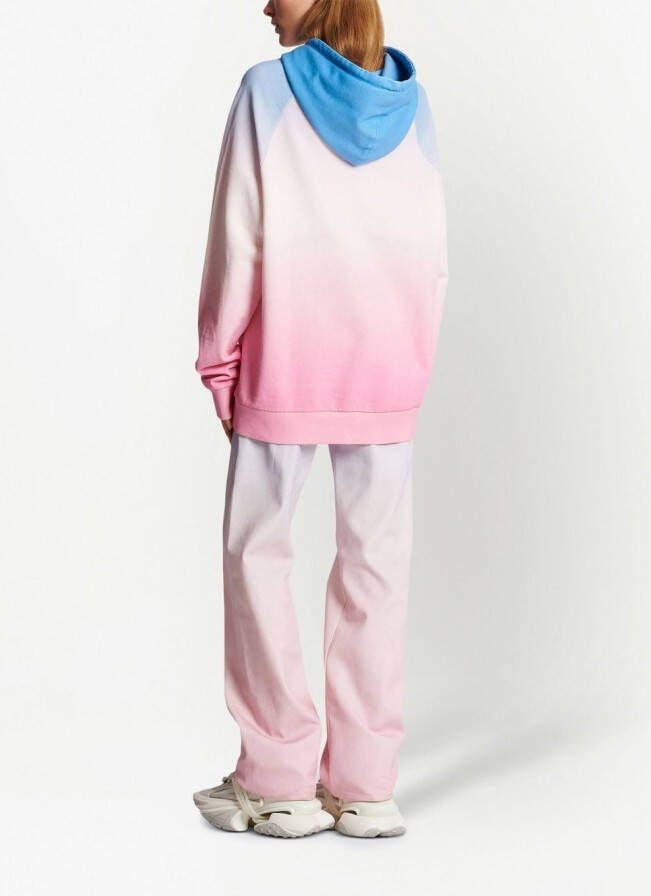 Balmain x Evian hoodie met kleurverloop Roze