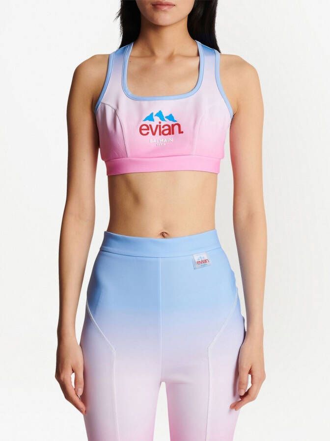 Balmain x Evian sport-bh Roze