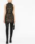 Balmain Mini-jurk met zebraprint Zwart - Thumbnail 2