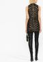 Balmain Mini-jurk met zebraprint Zwart - Thumbnail 4