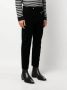 Balmain Suède cropped broek met toelopende pijpen Zwart - Thumbnail 3