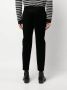 Balmain Suède cropped broek met toelopende pijpen Zwart - Thumbnail 4