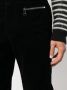 Balmain Suède cropped broek met toelopende pijpen Zwart - Thumbnail 5