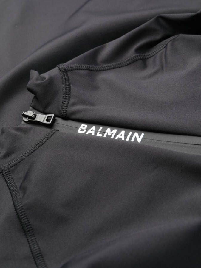 Balmain T-shirt met logoprint Zwart