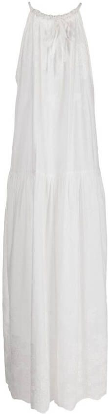 Bambah Maxi-jurk met borduurwerk Wit