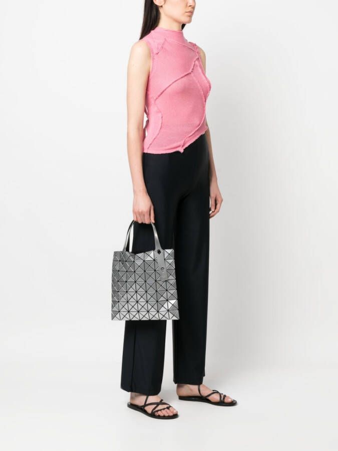 Bao Issey Miyake Prism metallic shopper Zilver