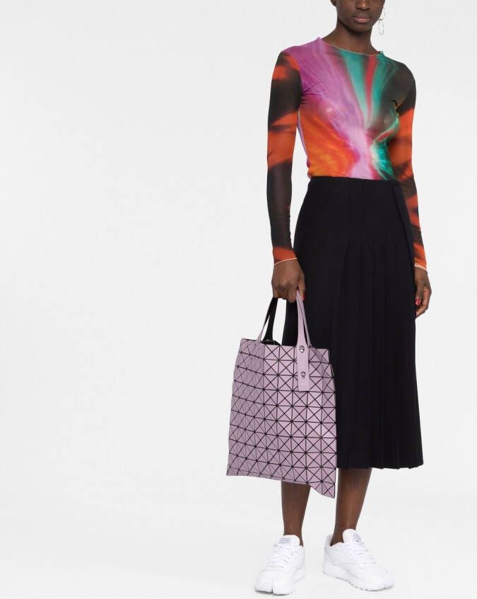 Bao Issey Miyake Prism shopper met vlakken Paars