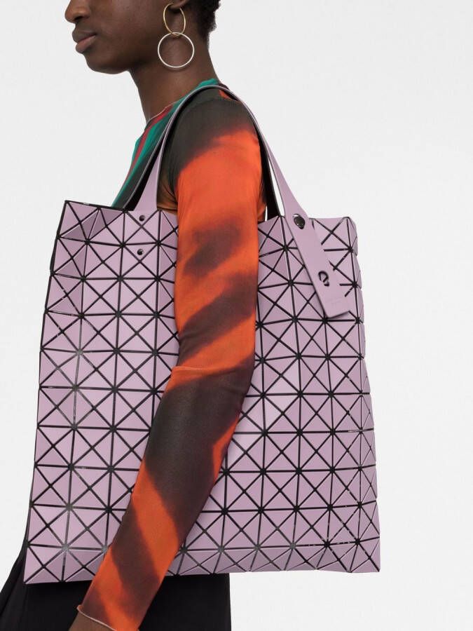 Bao Issey Miyake Prism shopper met vlakken Paars