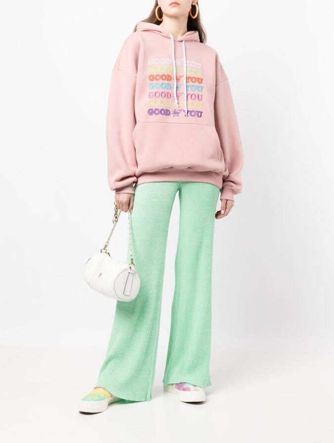 BAPY BY *A BATHING APE Hoodie met geborduurde tekst Roze