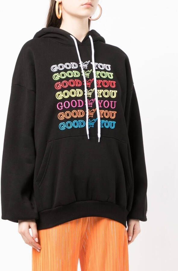 BAPY BY *A BATHING APE Hoodie met tekst Zwart