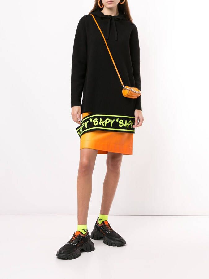 BAPY BY *A BATHING APE Hoodie met uitgesneden logo Zwart