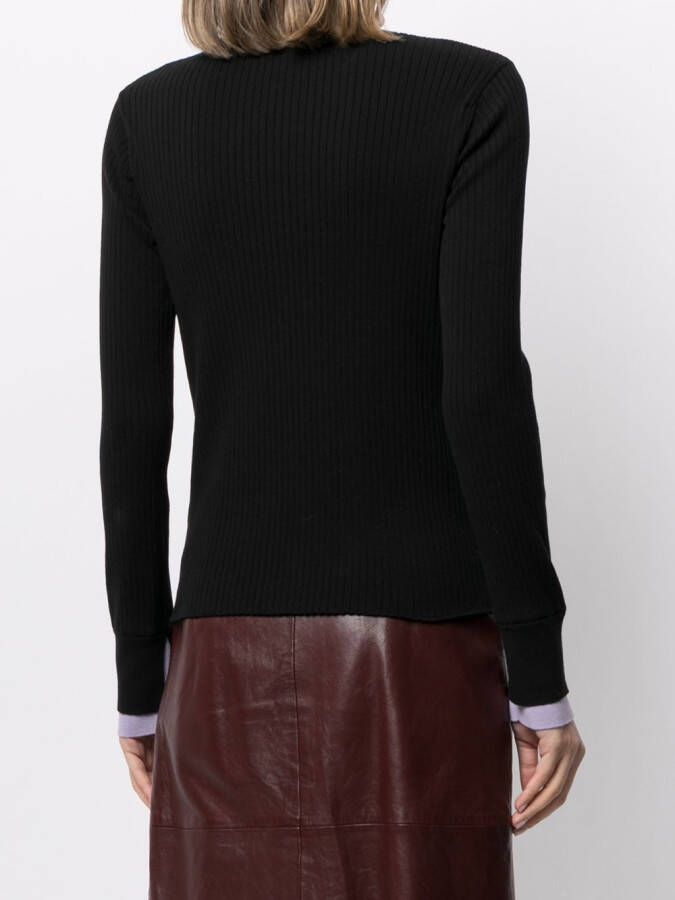 BAPY BY *A BATHING APE Ribgebreide top Zwart