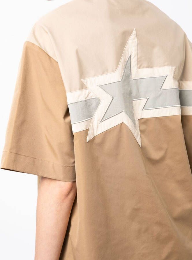 BAPY BY *A BATHING APE Shirt met contrasterend vlak Bruin