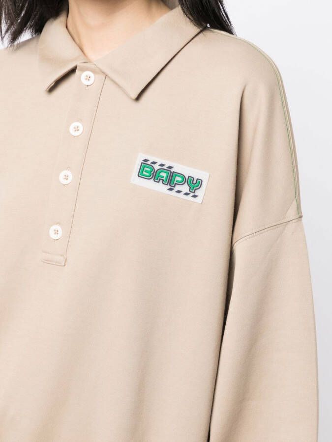 BAPY BY *A BATHING APE Sweater met polokraag Bruin