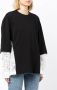 BAPY BY *A BATHING APE T-shirt met lange mouwen Zwart - Thumbnail 3