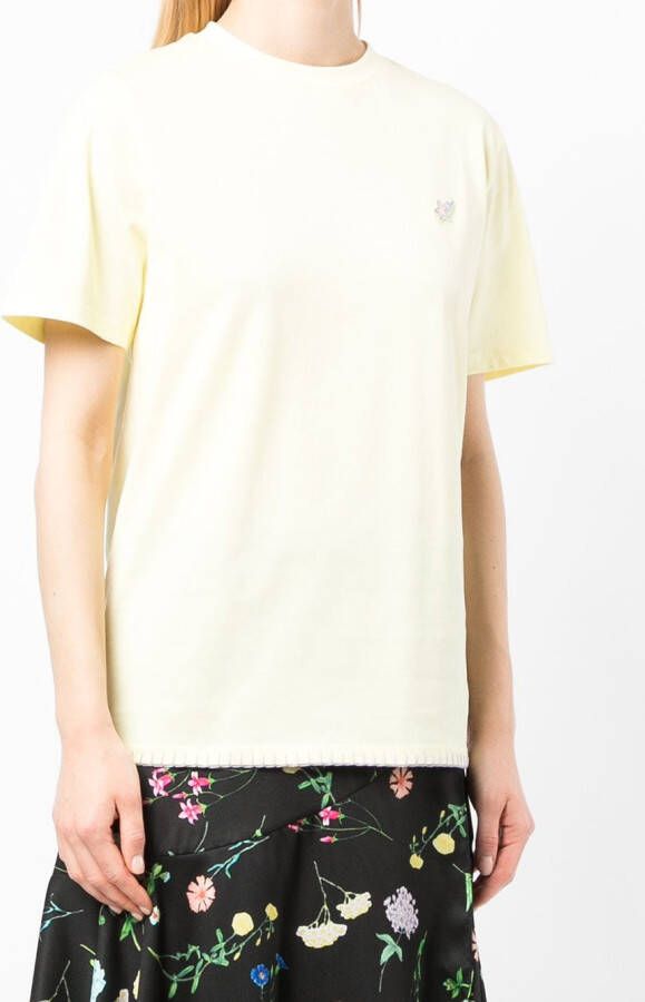 BAPY BY *A BATHING APE T-shirt met logopatch Geel