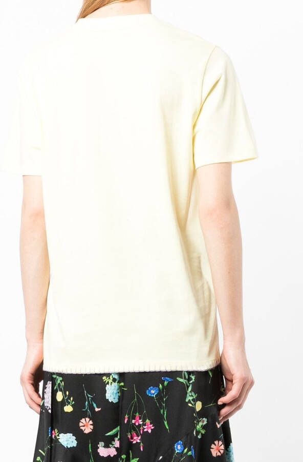 BAPY BY *A BATHING APE T-shirt met logopatch Geel