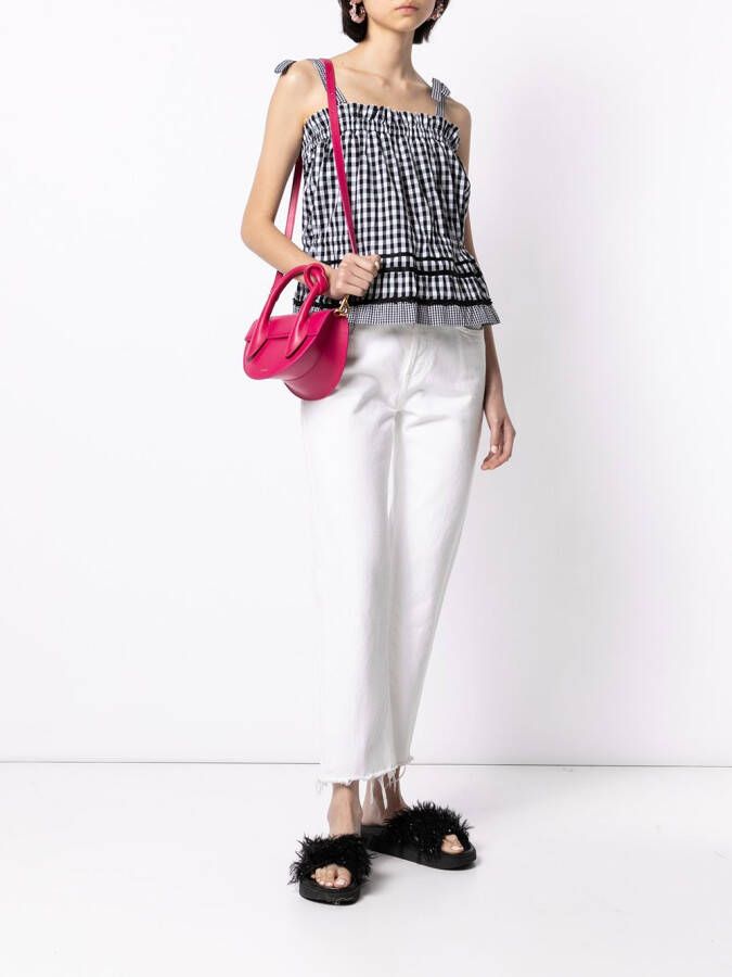 BAPY BY *A BATHING APE Top met gingham ruit Zwart